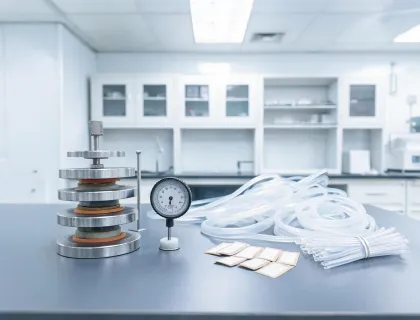 Elastomer testing station